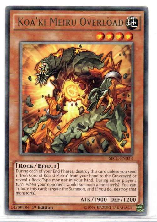 Yu-Gi-Oh! - Koa`ki Meiru Overload - 1st Ed/Rare - Secrets of Eternity (SECE-EN033)