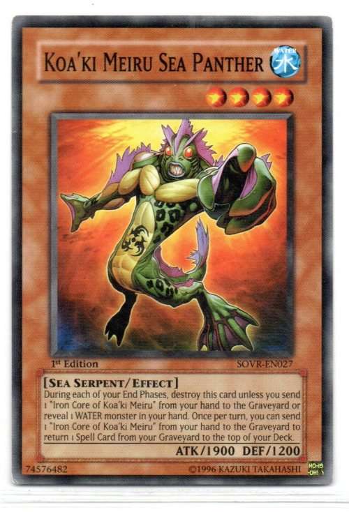 Yu-Gi-Oh! - Koa`ki Meiru Sea Panther - 1st Ed/Common - Stardust Overdrive (SOVR-EN027)