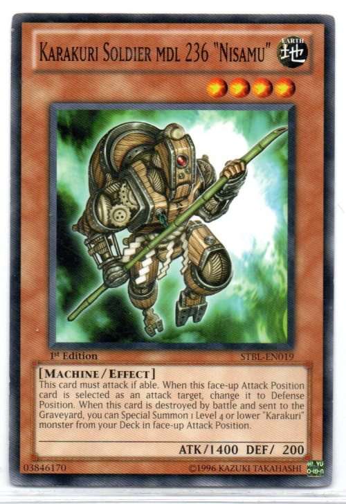 Yu-Gi-Oh! - Karakuri Soldier mdl 236 `Nisamu` - 1st Ed/Common - Starstrike Blast (STBL-EN019)