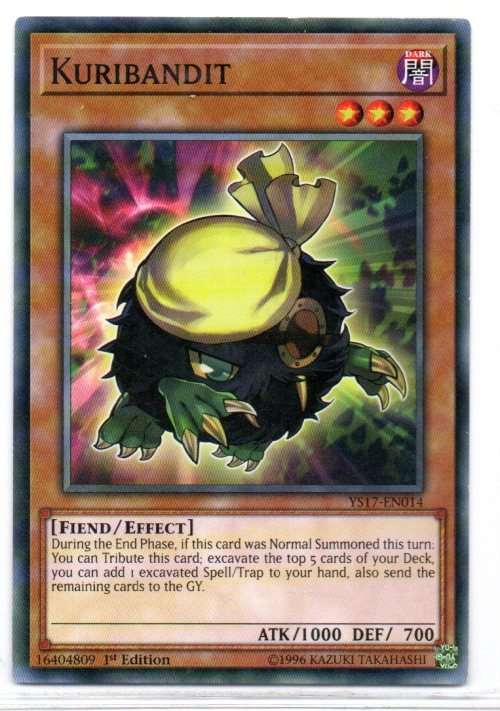 Yu-Gi-Oh! - Kuribandit - 1st Ed/Common - Starter Deck: Link Strike (YS17-EN014)