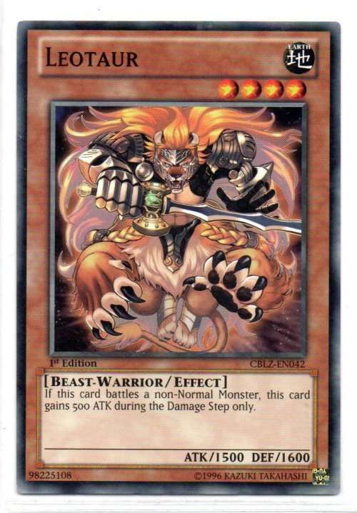 Yu-Gi-Oh! - Leotaur - 1st Ed/Common - Cosmo Blazer (CBLZ-EN042)