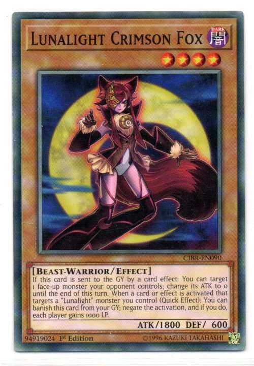 Yu-Gi-Oh! - Lunalight Crimson Fox - 1st Ed/Common - Circuit Break (CIBR-EN090)