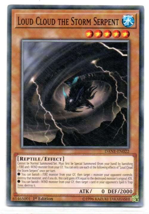 Yu-Gi-Oh! - Loud Cloud the Storm Serpent - 1st Ed/Common - Dark Neostorm (DANE-EN022)