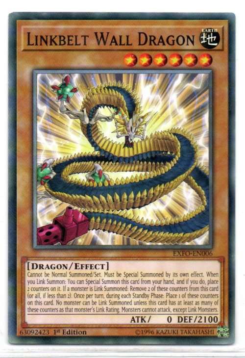 Yu-Gi-Oh! - Linkbelt Wall Dragon - 1st Ed/Common - Extreme Force (EXFO-EN006)