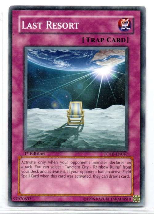 Yu-Gi-Oh! - Last Resort - 1st Ed/Common - Force of the Breaker (FOTB-EN047)