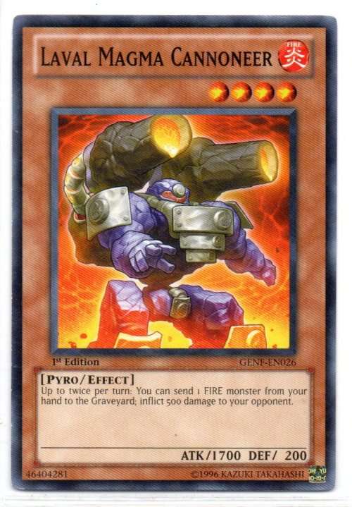 Yu-Gi-Oh! - Laval Magma Cannoneer - 1st Ed/Common - Generation Force (GENF-EN026)