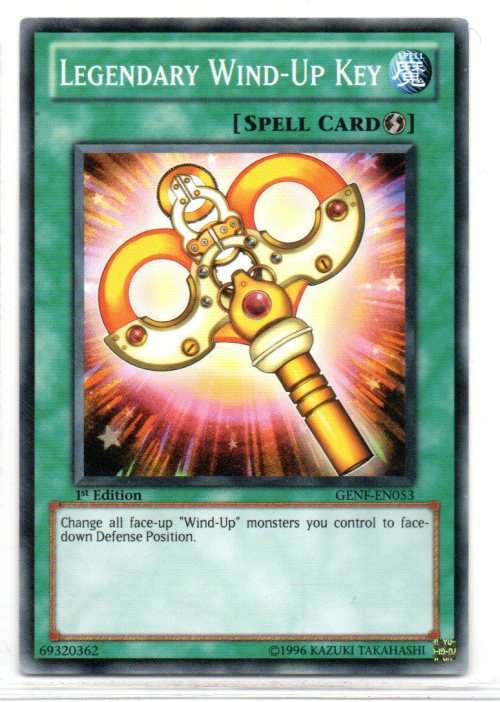 Yu-Gi-Oh! - Legendary Wind-Up Key - 1st Ed/Common - Generation Force (GENF-EN053)