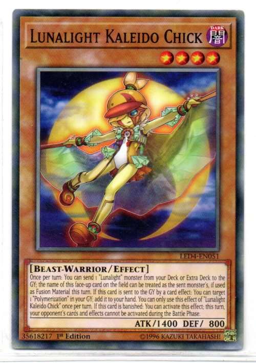Yu-Gi-Oh! - Lunalight Kaleido Chick - 1st Ed/Common - Legendary Duelists: Sisters of the Rose (LED4-