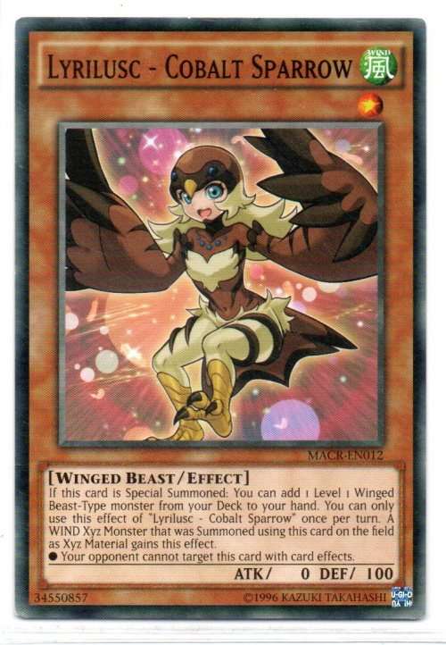 Yu-Gi-Oh! - Lyrilusc - Cobalt Sparrow - Common - Maximum Crisis (MACR-EN012)
