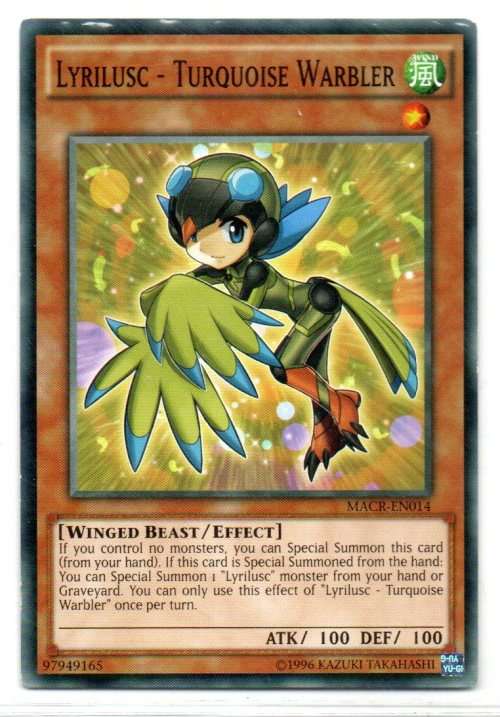 Yu-Gi-Oh! - Lyrilusc - Turquoise Warbler - 1st Ed/Common - Maximum Crisis (MACR-EN014)