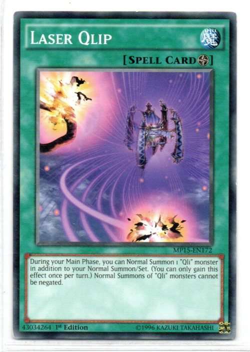 Yu-Gi-Oh! - Laser Qlip - 1st Ed/Common - 2015 Mega-Tin Mega Pack (MP15-EN172)