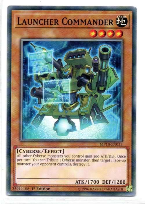 Yu-Gi-Oh! - Launcher Commander - 1st Ed/Common - 2018 Mega-Tin Mega Pack (MP18-EN033)