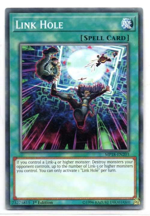 Yu-Gi-Oh! - Link Hole - 1st Ed/Common - 2018 Mega-Tin Mega Pack (MP18-EN203)