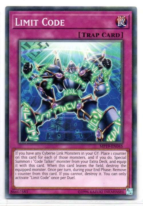 Yu-Gi-Oh! - Limit Code - Common - 2019 Gold Sarcophagus Tin Mega Pack (MP19-EN045)