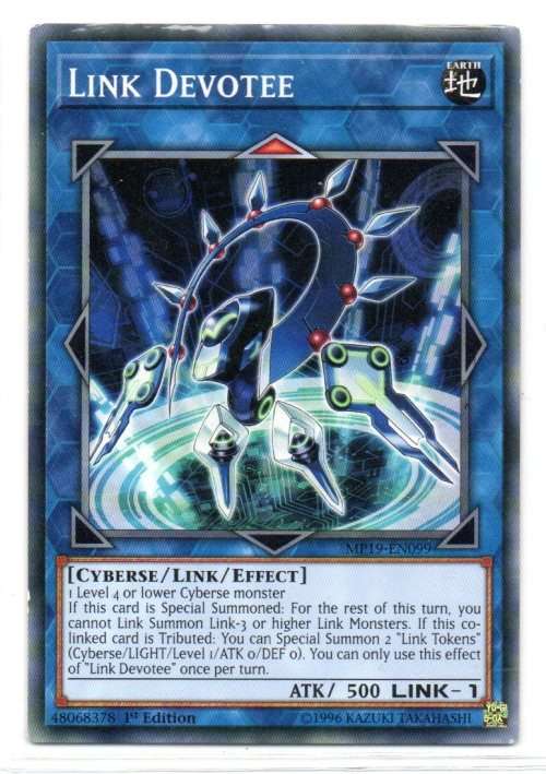 Yu-Gi-Oh! - Link Devotee - 1st Ed/Common - 2019 Gold Sarcophagus Tin Mega Pack (MP19-EN099)