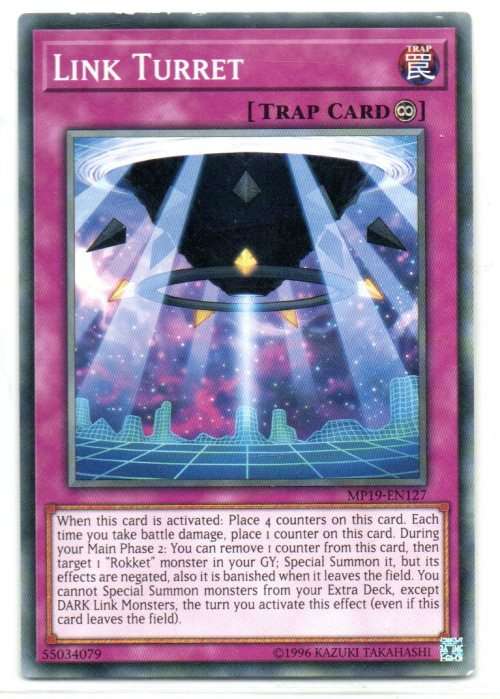 Yu-Gi-Oh! - Link Turret - Common - 2019 Gold Sarcophagus Tin Mega Pack (MP19-EN127)