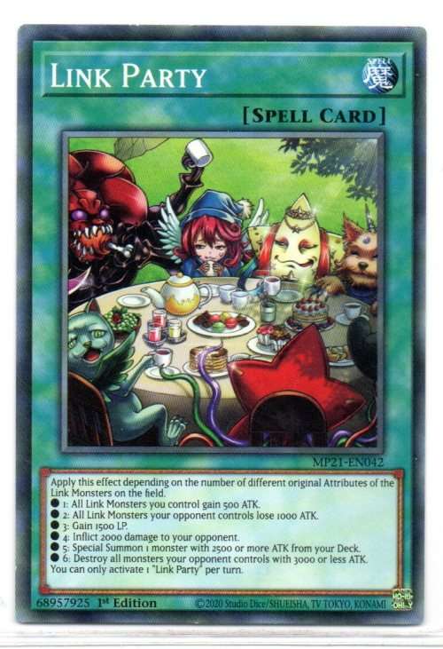 Yu-Gi-Oh! - Link Party - 1st Ed/Common - 2021 Tin of Ancient Battles (MP21-EN042)