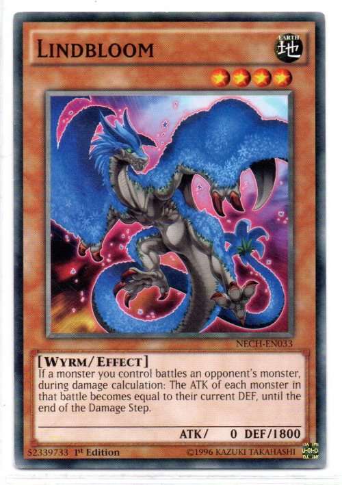 Yu-Gi-Oh! - Lindbloom - 1st Ed/Common - The New Challengers (NECH-EN033)