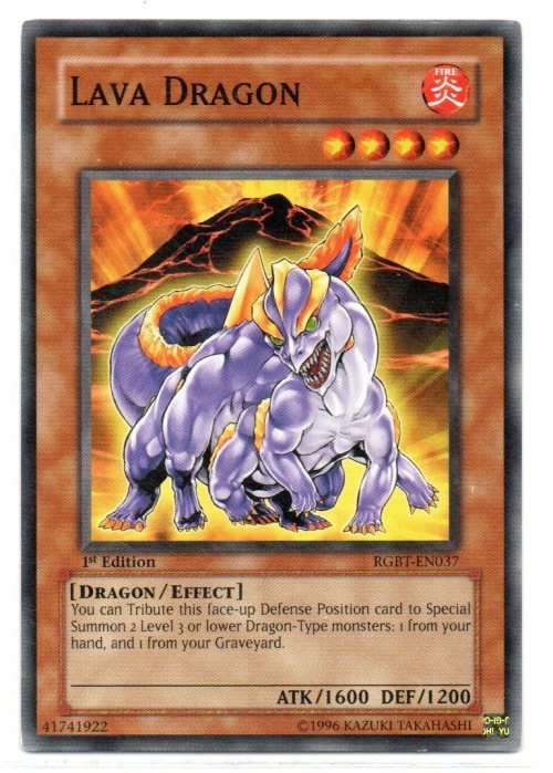 Yu-Gi-Oh! - Lava Dragon - 1st Ed/Common - Raging Battle (RGBT-EN037)
