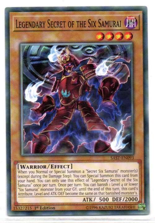 Yu-Gi-Oh! - Legendary Secret of the Six Samurai - 1st Ed/Common - Savage Strike (SAST-EN093)