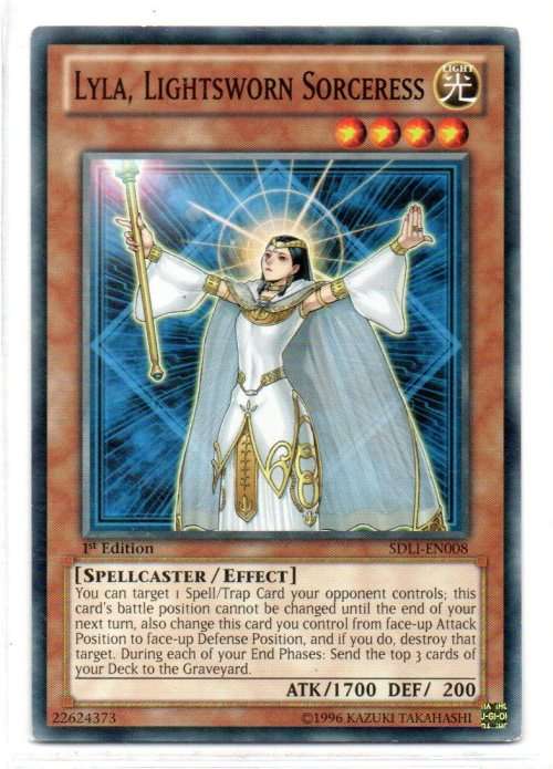 Yu-Gi-Oh! - Lyla, Lightsworn Sorceress - 1st Ed/Common - Realm of Light Structure Deck (SDLI-EN008)