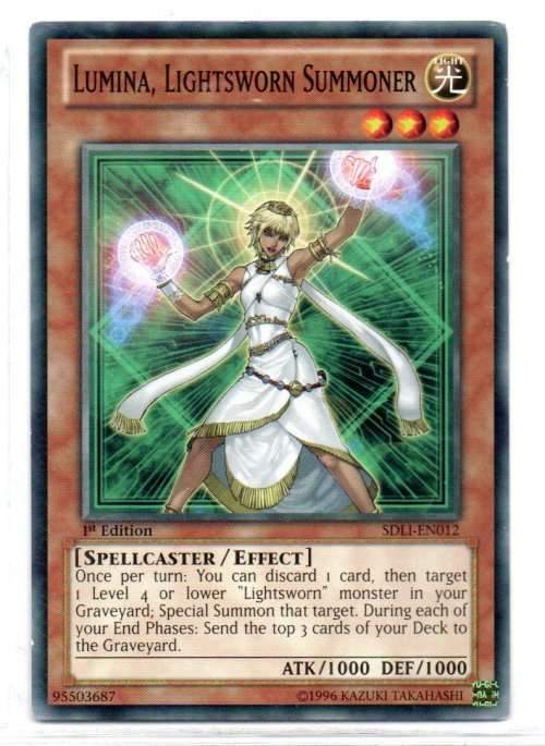 Yu-Gi-Oh! - Lumina, Lightsworn Summoner - 1st Ed/Common - Realm of Light Structure Deck (SDLI-EN012)