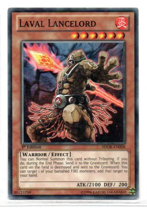 Yu-Gi-Oh! - Laval Lancelord - 1st Ed/Common - Onslaught of the Fire Kings Structure Deck (SDOK-EN008