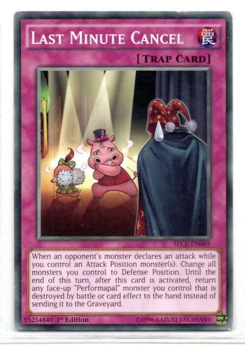 Yu-Gi-Oh! - Last Minute Cancel - 1st Ed/Common - Secrets of Eternity (SECE-EN069)