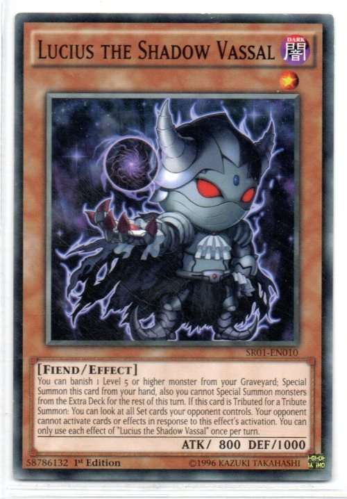 Yu-Gi-Oh! - Lucius the Shadow Vassal - 1st Ed/Common - Emperor of Darkness Structure Deck (SR01-EN01