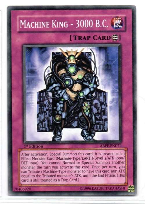 Yu-Gi-Oh! - Machine King - 3000 B.C. - 1st Ed/Common - Absolute Powerforce (ABPF-EN074)