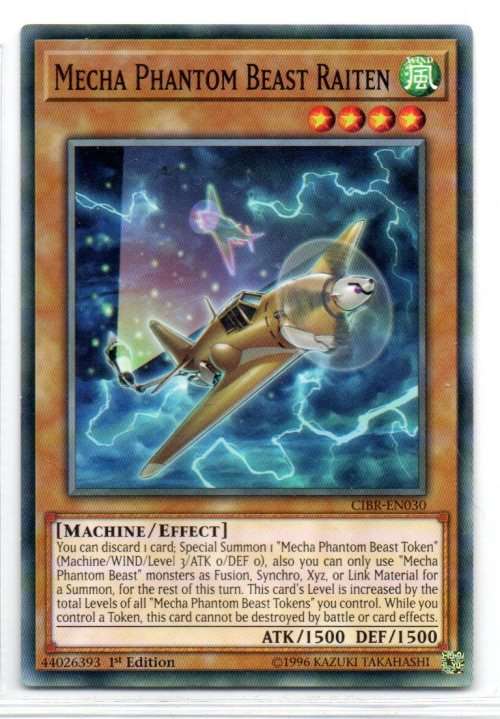 Yu-Gi-Oh! - Mecha Phantom Beast Raiten - 1st Ed/Common - Circuit Break (CIBR-EN030)