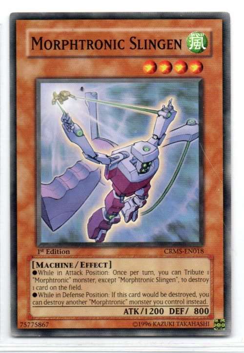 Yu-Gi-Oh! - Morphtronic Slingen - 1st Ed/Common - Crimson Crisis (CRMS-EN018)