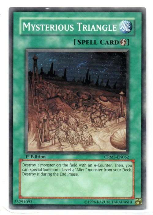 Yu-Gi-Oh! - Mysterious Triangle - 1st Ed/Common - Crimson Crisis (CRMS-EN062)