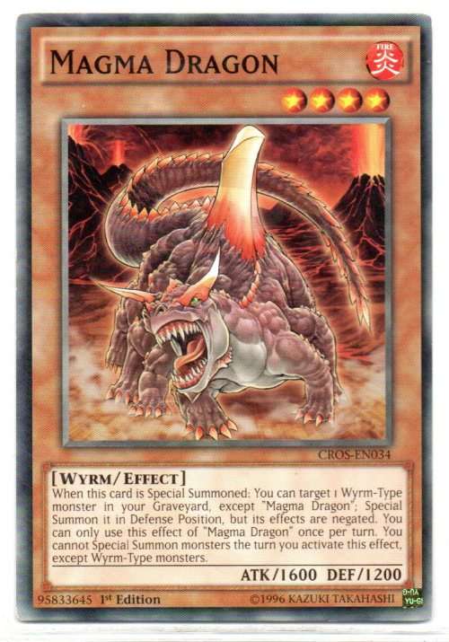 Yu-Gi-Oh! - Magma Dragon - 1st Ed/Common - Crossed Souls (CROS-EN034)