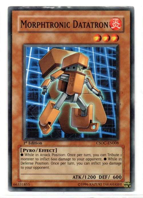 Yu-Gi-Oh! - Morphtronic Datatron - 1st Ed/Common - Crossroads of Chaos (CSOC-EN008)