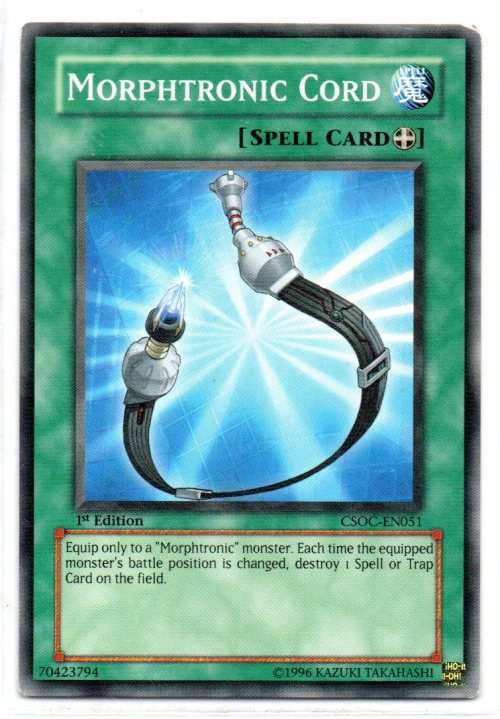 Yu-Gi-Oh! - Morphtronic Cord - 1st Ed/Common - Crossroads of Chaos (CSOC-EN051)