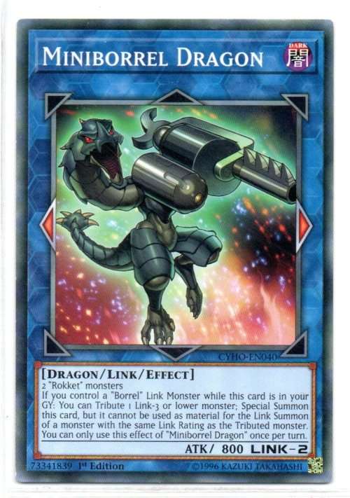 Yu-Gi-Oh! - Miniborrel Dragon - 1st Ed/Common - Cybernetic Horizon (CYHO-EN040)