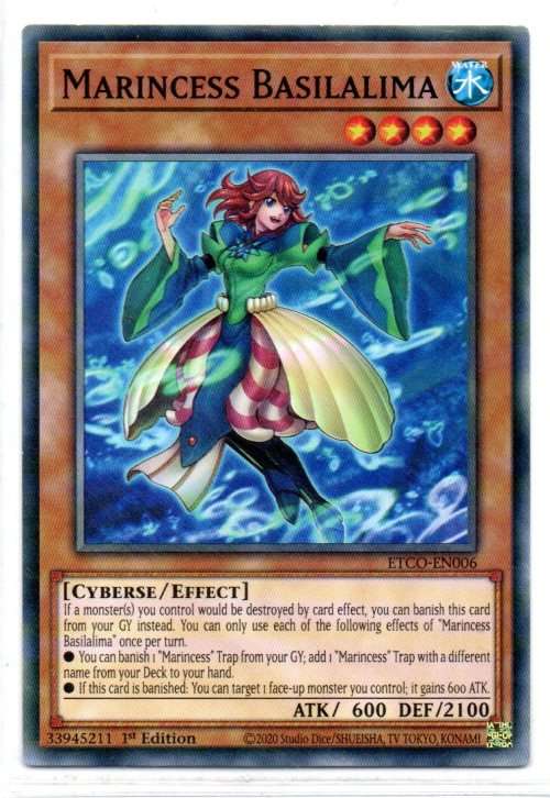 Yu-Gi-Oh! - Marincess Basilalima - 1st Ed/Common - Eternity Code (ETCO-EN006)