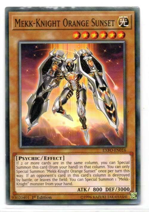 Yu-Gi-Oh! - Mekk-Knight Orange Sunset - 1st Ed/Common - Extreme Force (EXFO-EN016)