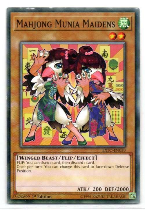 Yu-Gi-Oh! - Mahjong Munia Maidens - 1st Ed/Common - Extreme Force (EXFO-EN030)