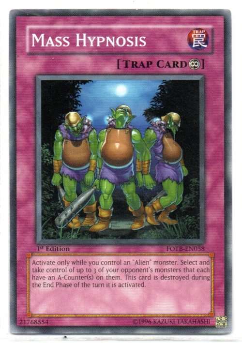 Yu-Gi-Oh! - Mass Hypnosis - 1st Ed/Common - Force of the Breaker (FOTB-EN058)