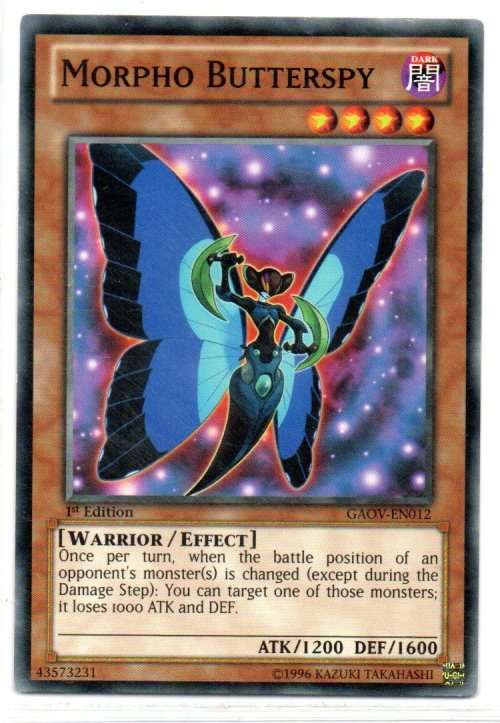 Yu-Gi-Oh! - Morpho Butterspy - 1st Ed/Common - Galactic Overlord (GAOV-EN012)