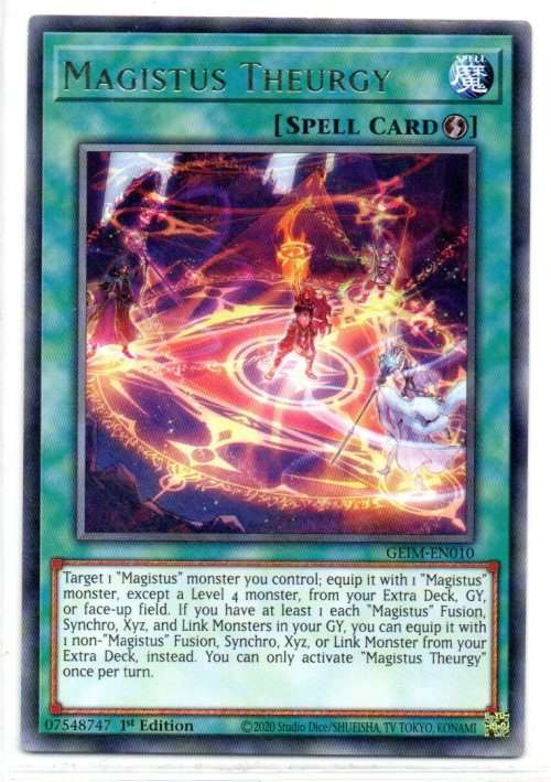 Yu-Gi-Oh! - Magistus Theurgy - 1st Ed/Rare - Genesis Impact (GEIM-EN010)