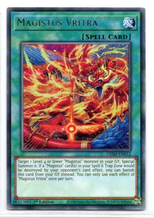 Yu-Gi-Oh! - Magistus Vritra - 1st Ed/Rare - Genesis Impact (GEIM-EN012)