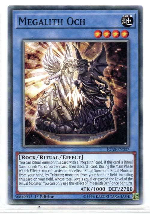 Yu-Gi-Oh! - Megalith Och - 1st Ed/Common - Ignition Assault (IGAS-EN037)