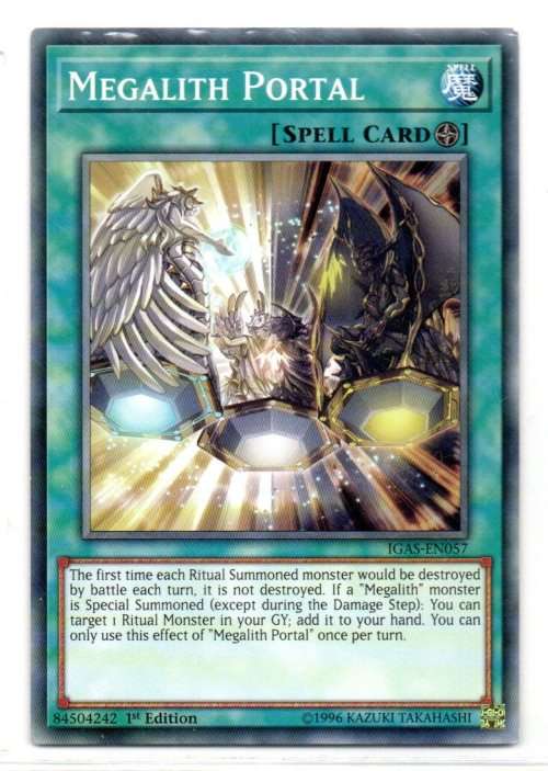 Yu-Gi-Oh! - Megalith Portal - 1st Ed/Common - Ignition Assault (IGAS-EN057)