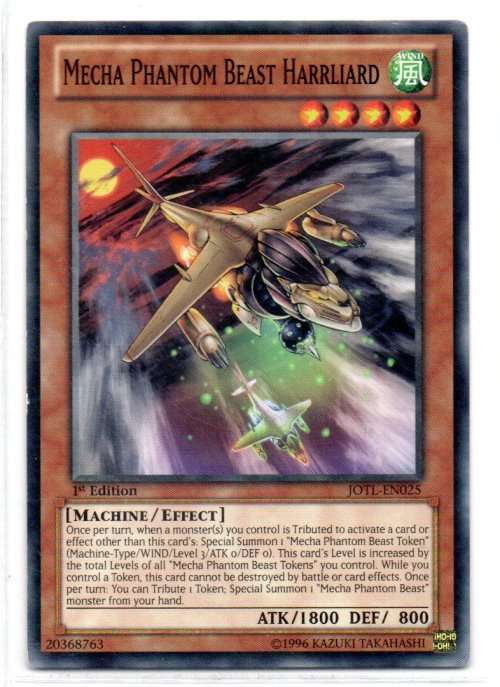 Yu-Gi-Oh! - Mecha Phantom Beast Harrliard - 1st Ed/Common - Judgment of the Light (JOTL-EN025)