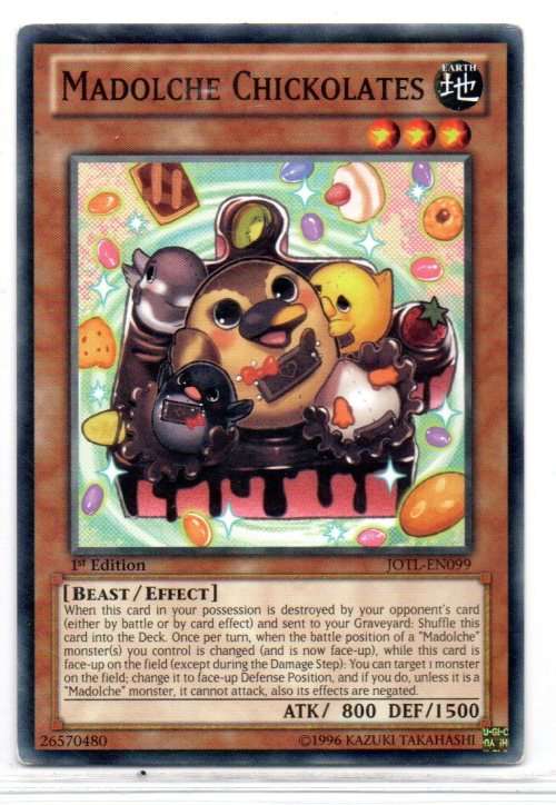 Yu-Gi-Oh! - Madolche Chickolates - 1st Ed/Common - Judgment of the Light (JOTL-EN099)
