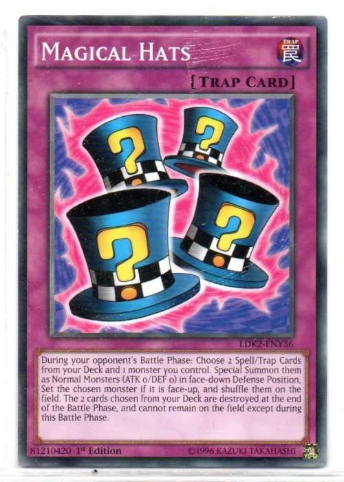 Yu-Gi-Oh! - Magical Hats - 1st Ed/Common - Legendary Decks II (LDK2-ENY36)