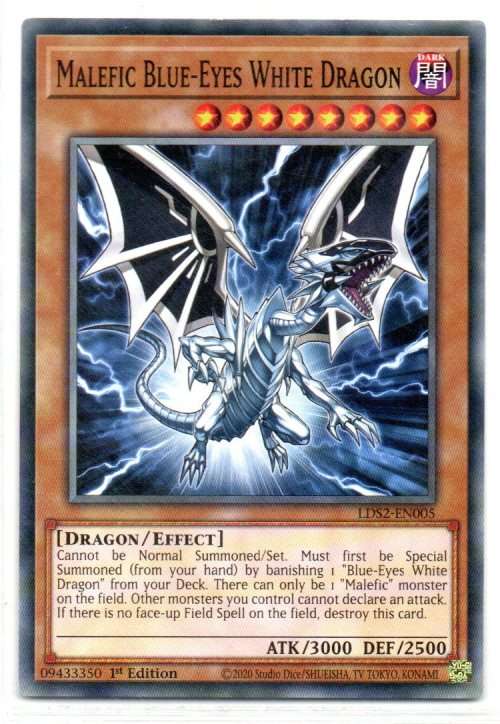 Yu-Gi-Oh! - Malefic Blue-Eyes White Dragon - 1st Ed/Common - Legendary Duelists: Season 2 (LDS2-EN00